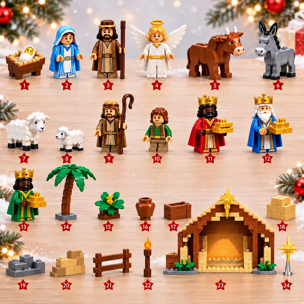 Buildable Nativity Scene Advent Calendar 2026 collection details