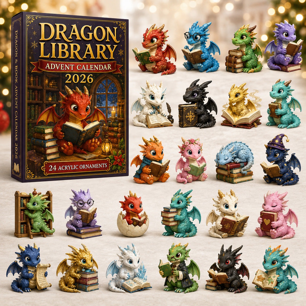 Dragon Library 24-Day Advent Calendar 2026 view 2