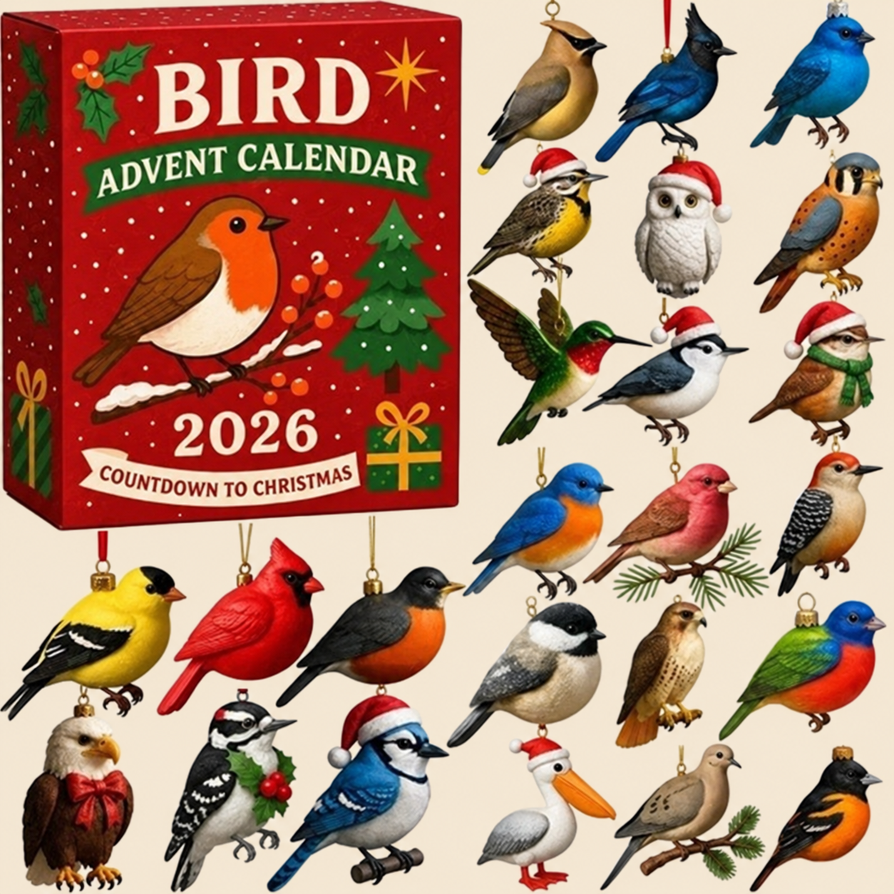 Bird Ornament Advent Calendar 2026 view 4