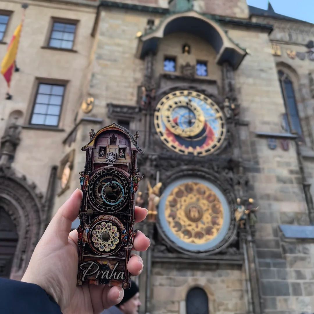 Last Day 70% OFF - Handmade Prague Astronomical Clock Fridge Magnet