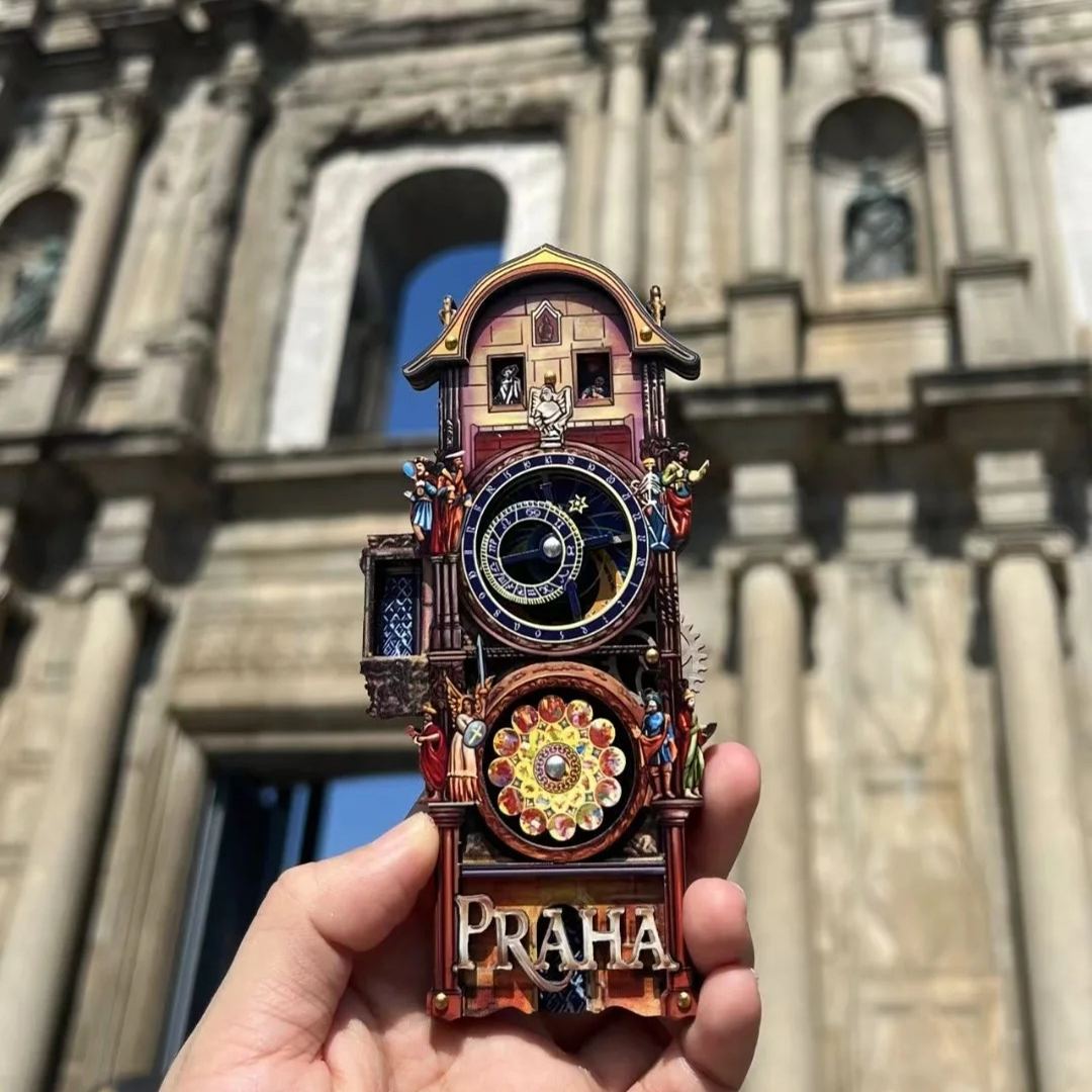 Last Day 70% OFF - Handmade Prague Astronomical Clock Fridge Magnet