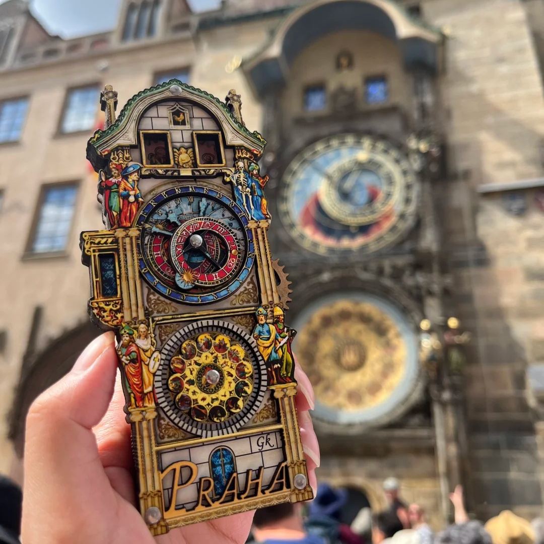 Last Day 70% OFF - Handmade Prague Astronomical Clock Fridge Magnet