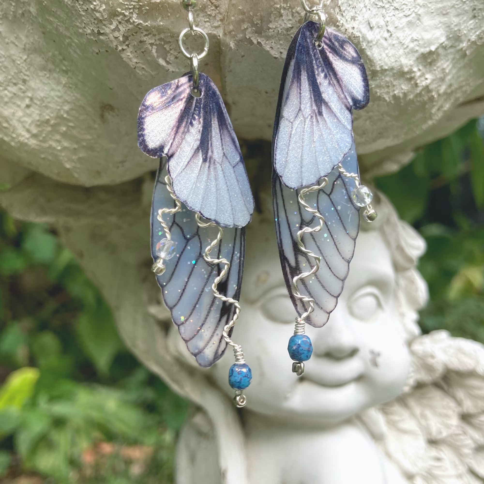 Silver Fairy Grunge Earrings