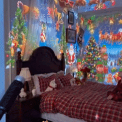 Animated projection scene