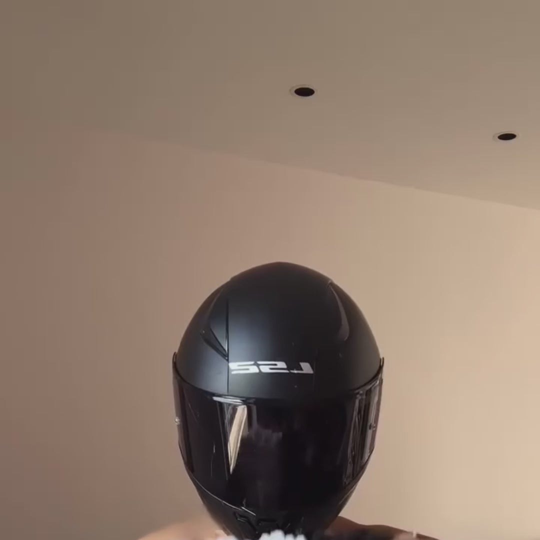 Stretch-fit helmet cover installation
