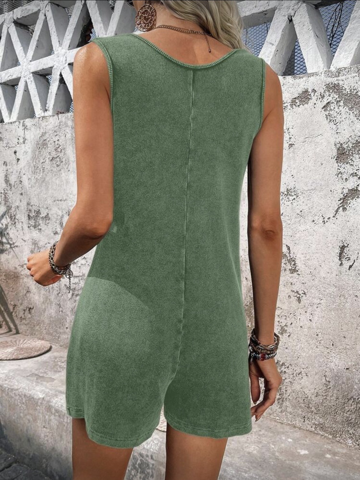 Women'S Casual Vintage Printed Fabric Jumpsuit with Pockets (Buy 2 Free Shipping)