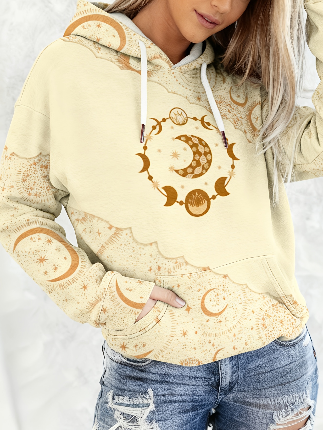 Casual Stylish Hooded Sweatshirt with a Western Ethnic Style（Buy 2 Free Shipping)