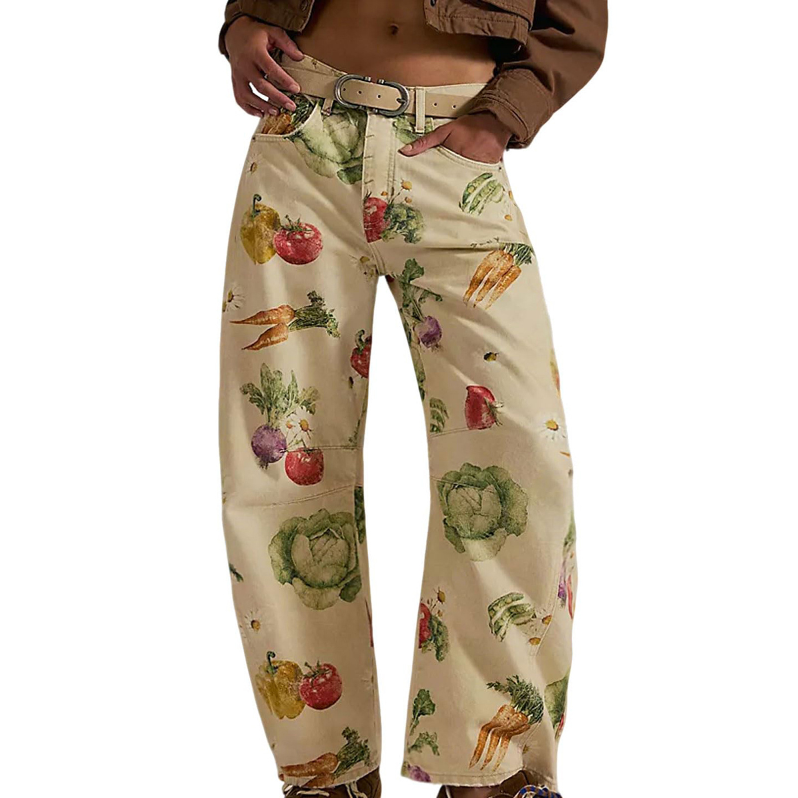 Your Luck Day Mid Rise Barrel Jeans （Buy 2 Free Shipping)