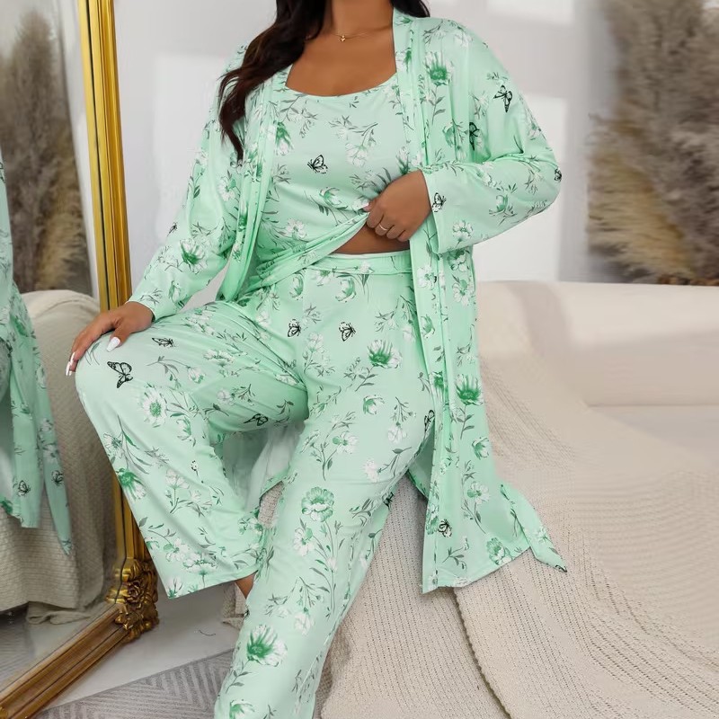 Plus Size Women's Print Pajama Set (Buy 2 Free Shipping)
