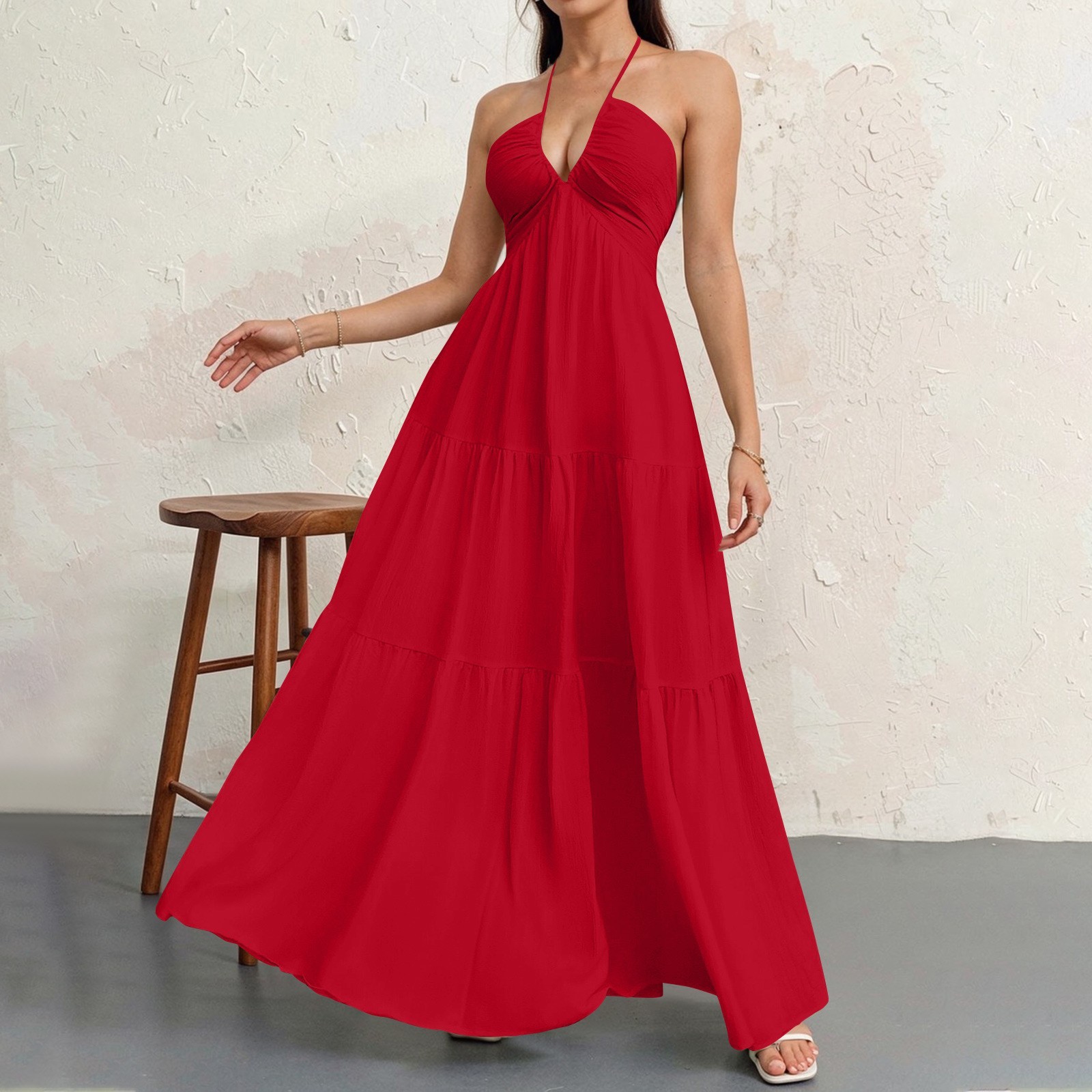 Women's Plain Dress, Summer Casual Basic Loose Fit Sleeveless Dress for Beach Holiday Vacation （Buy  2 Free Shipping）