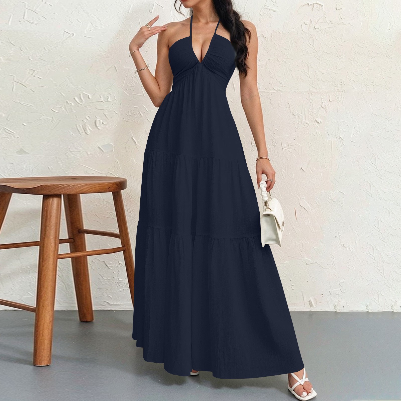 Women's Plain Dress, Summer Casual Basic Loose Fit Sleeveless Dress for Beach Holiday Vacation （Buy  2 Free Shipping）