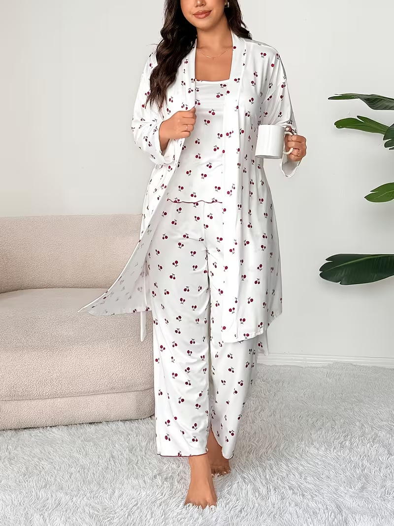 Plus Size Women's Print Pajama Set (Buy 2 Free Shipping)