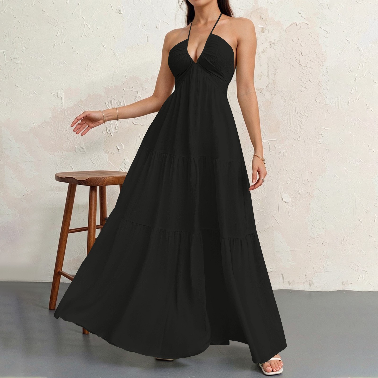 Women's Plain Dress, Summer Casual Basic Loose Fit Sleeveless Dress for Beach Holiday Vacation （Buy  2 Free Shipping）