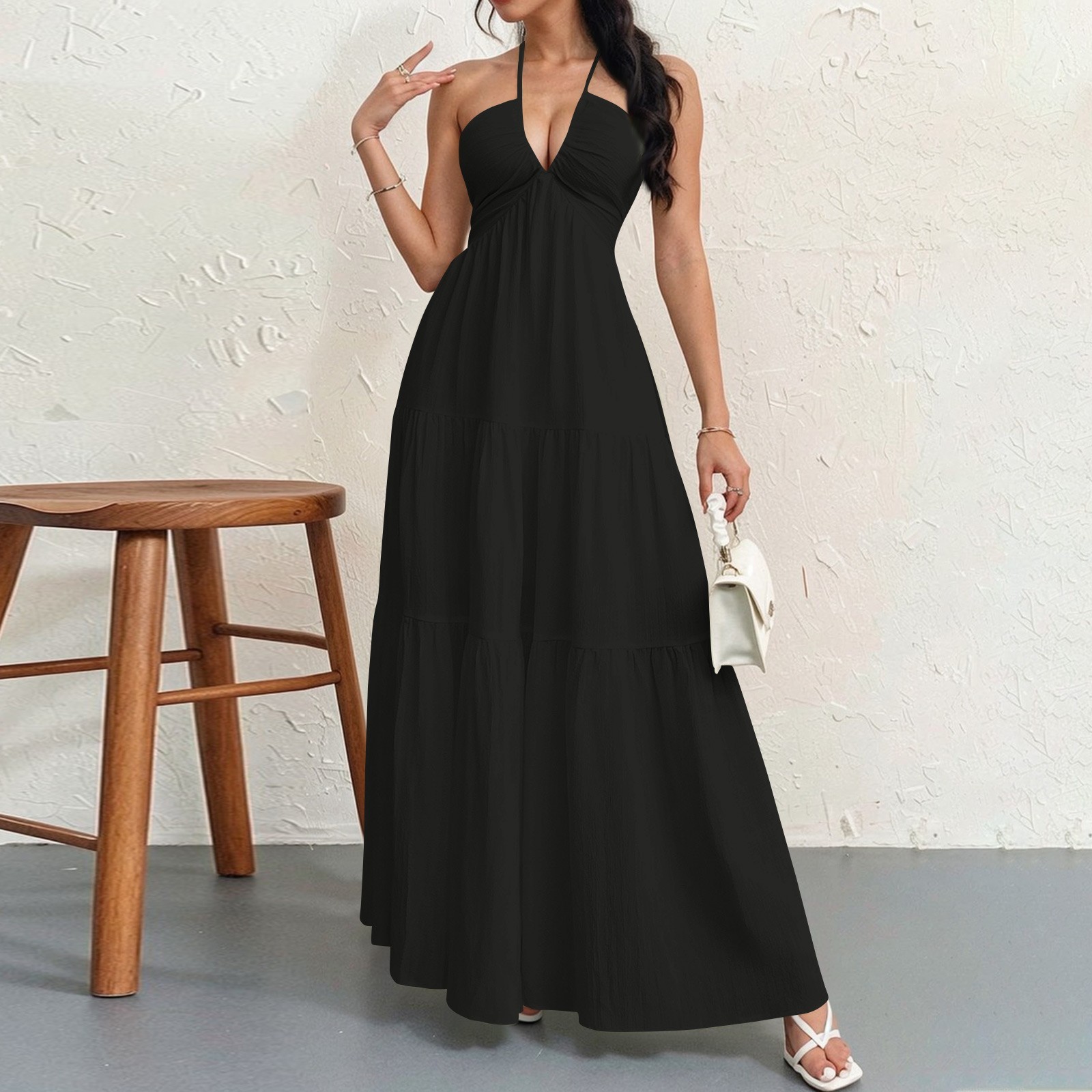 Women's Plain Dress, Summer Casual Basic Loose Fit Sleeveless Dress for Beach Holiday Vacation （Buy  2 Free Shipping）