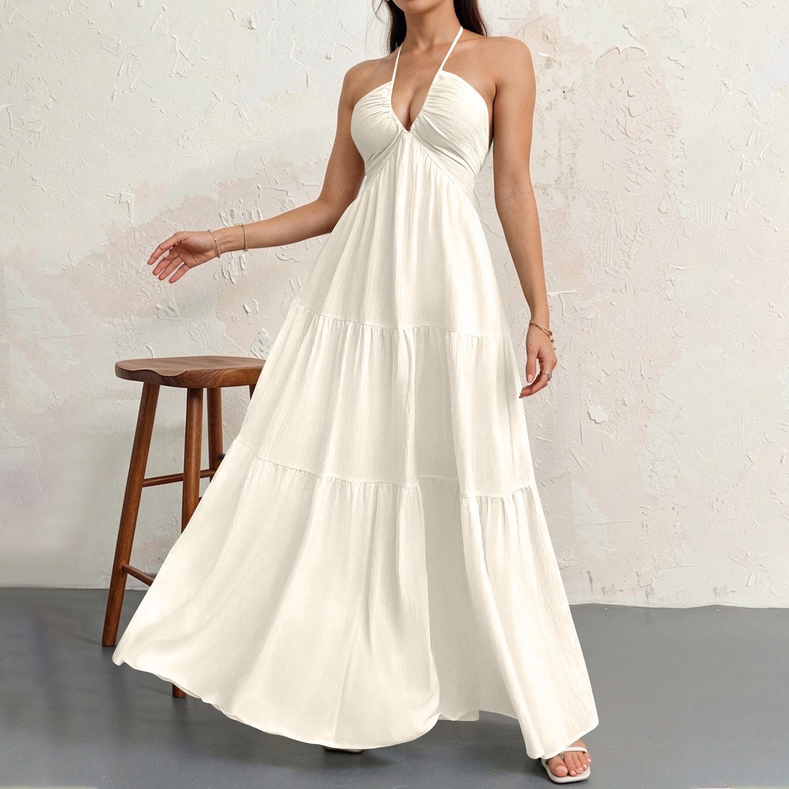 Women's Plain Dress, Summer Casual Basic Loose Fit Sleeveless Dress for Beach Holiday Vacation （Buy  2 Free Shipping）