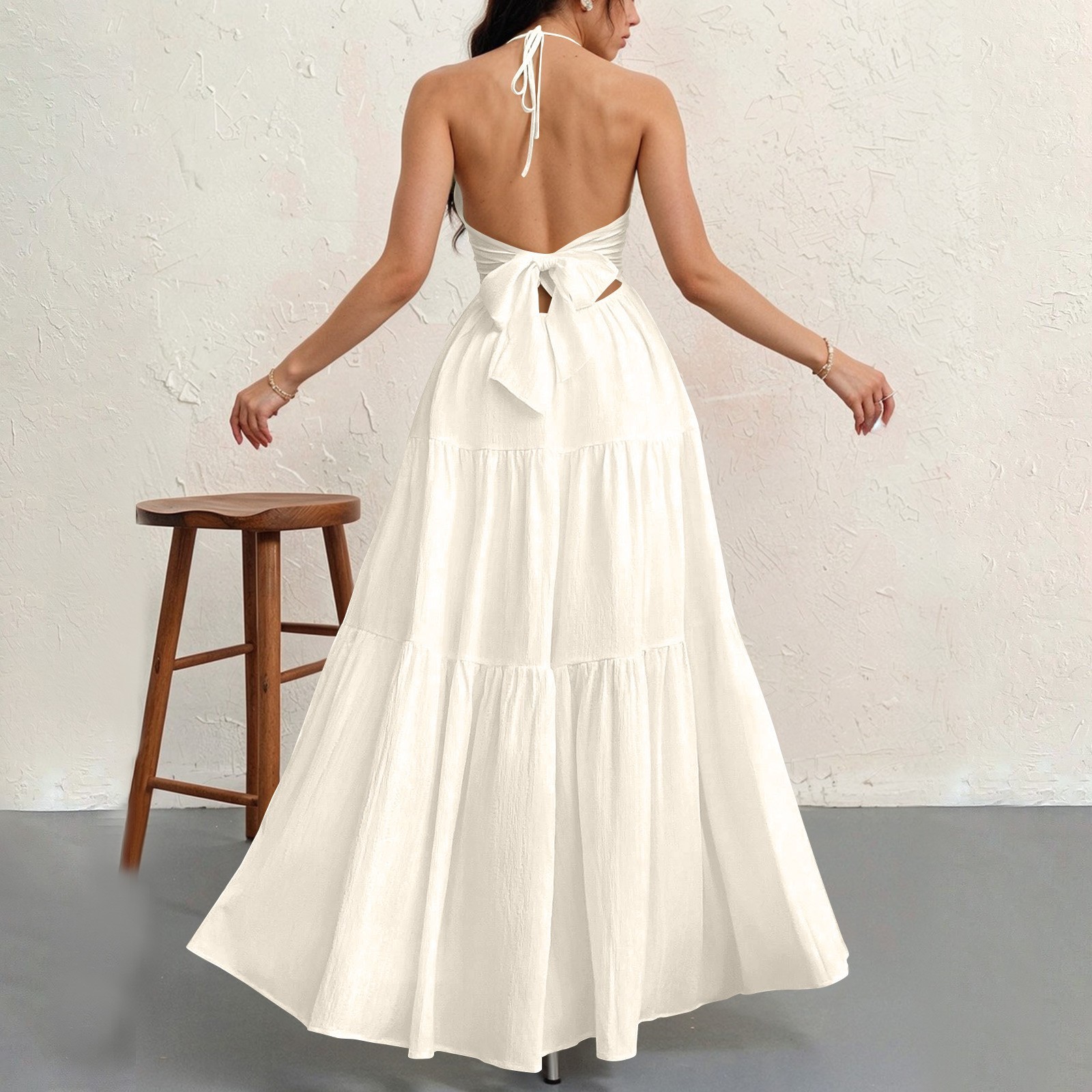 Women's Plain Dress, Summer Casual Basic Loose Fit Sleeveless Dress for Beach Holiday Vacation （Buy  2 Free Shipping）