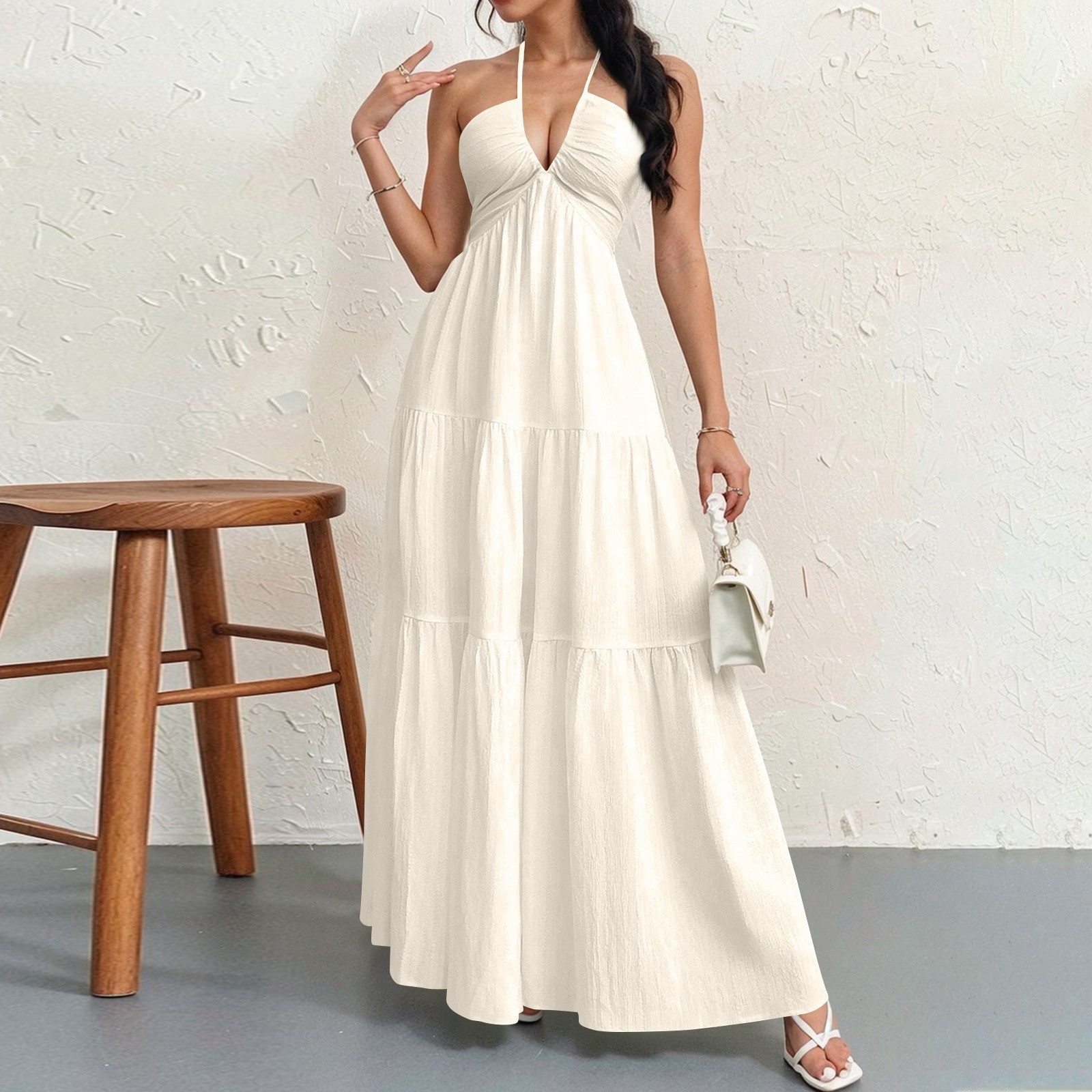 Women's Plain Dress, Summer Casual Basic Loose Fit Sleeveless Dress for Beach Holiday Vacation （Buy  2 Free Shipping）