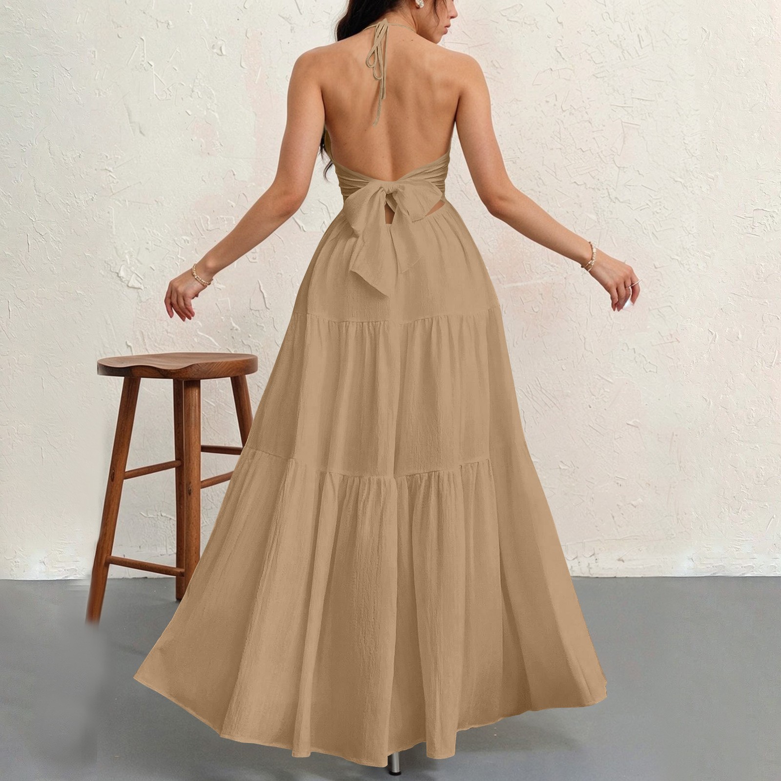 Women's Plain Dress, Summer Casual Basic Loose Fit Sleeveless Dress for Beach Holiday Vacation （Buy  2 Free Shipping）