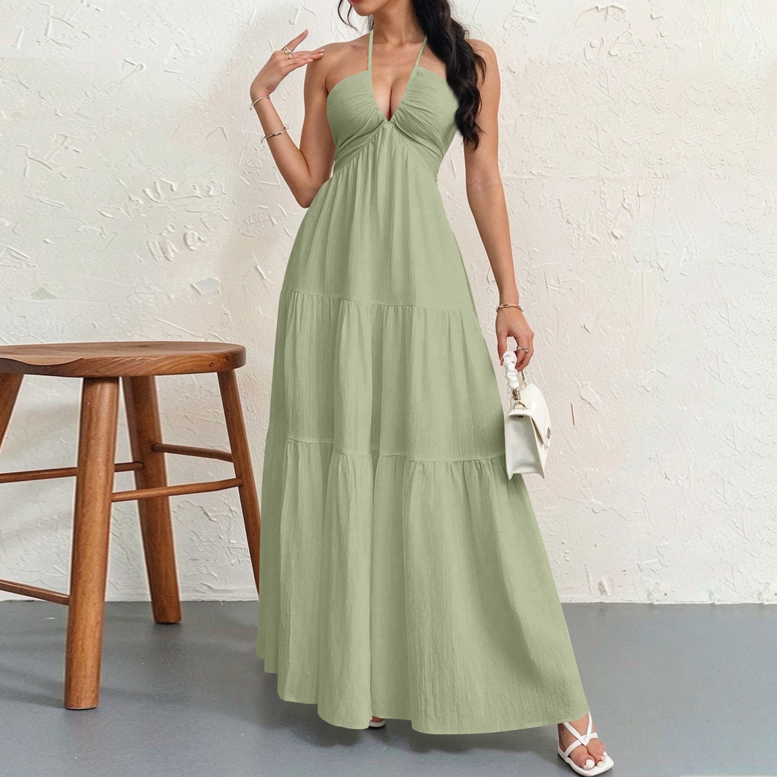 Women's Plain Dress, Summer Casual Basic Loose Fit Sleeveless Dress for Beach Holiday Vacation （Buy  2 Free Shipping）