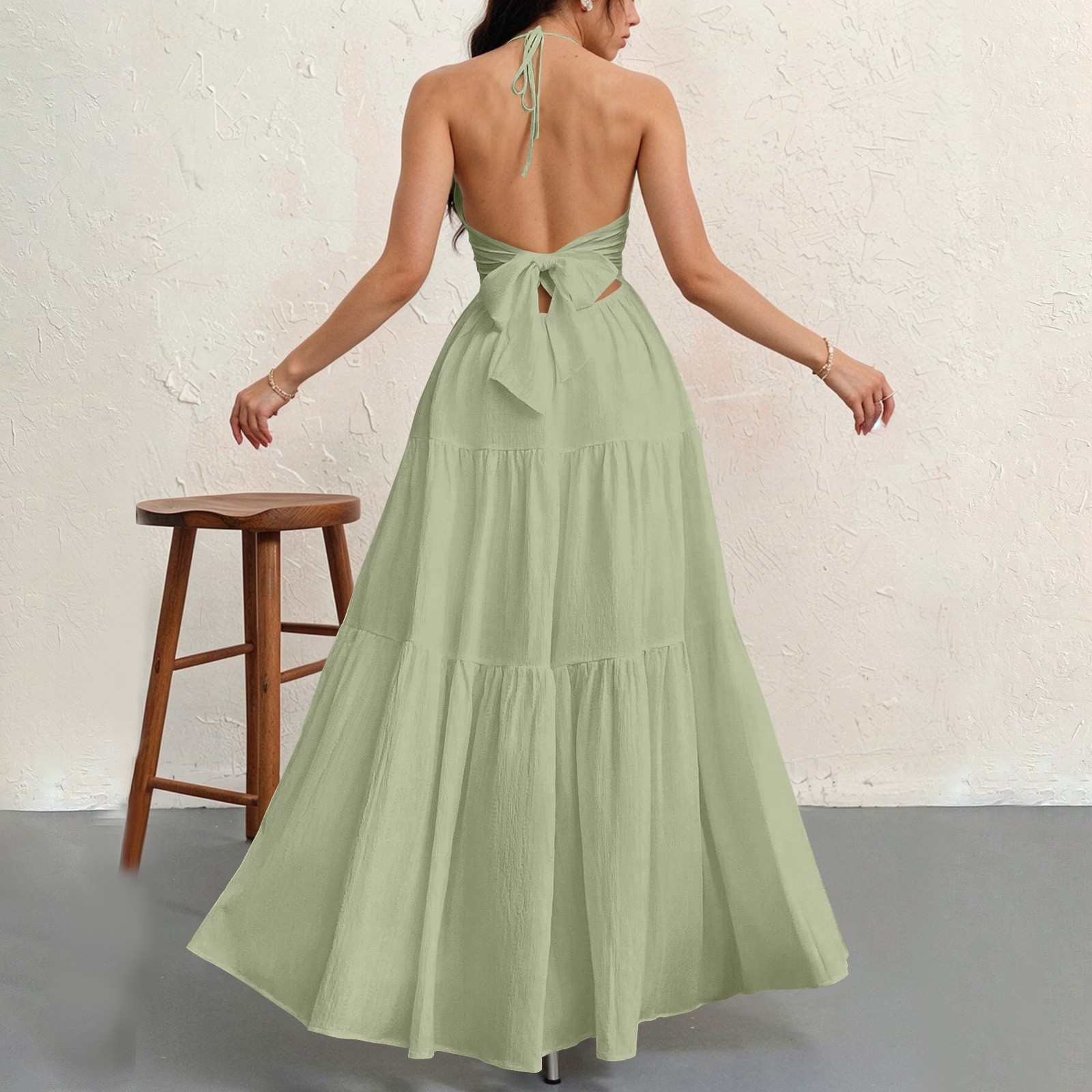 Women's Plain Dress, Summer Casual Basic Loose Fit Sleeveless Dress for Beach Holiday Vacation （Buy  2 Free Shipping）