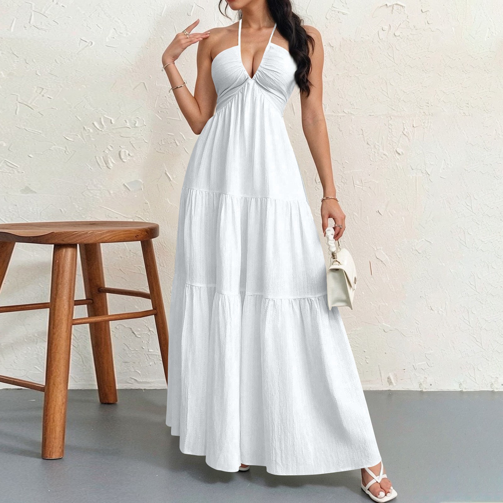 Women's Plain Dress, Summer Casual Basic Loose Fit Sleeveless Dress for Beach Holiday Vacation （Buy  2 Free Shipping）