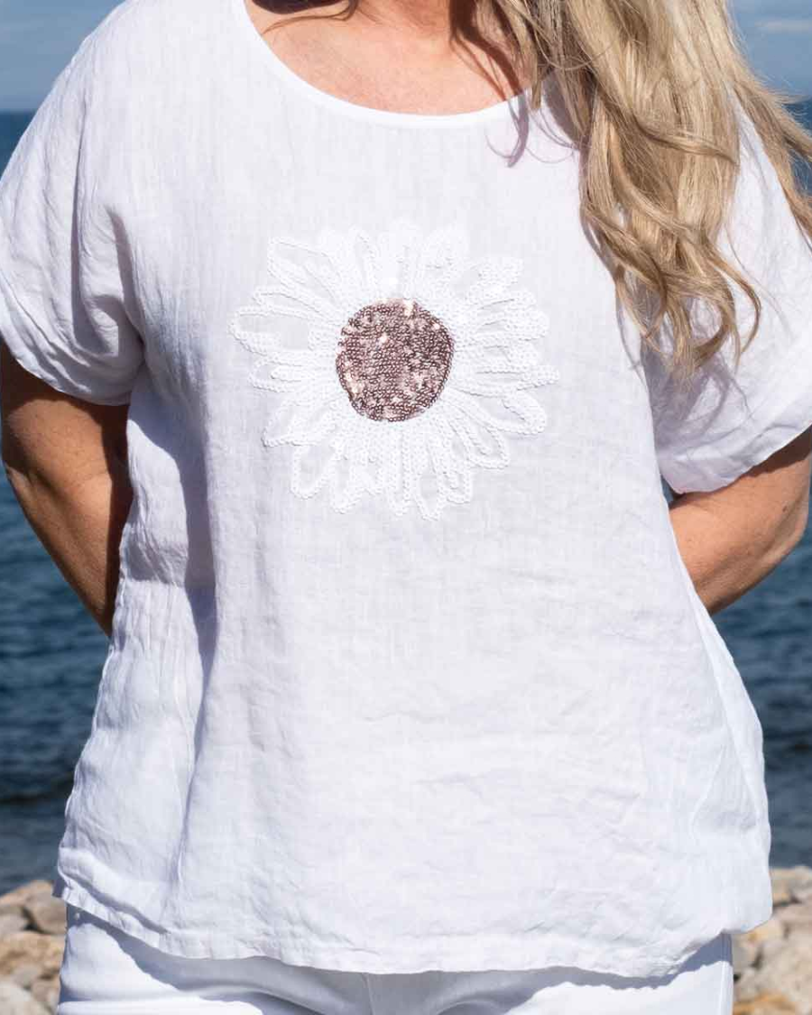 Sunflower Linen Top（Buy 3 Free Shipping)
