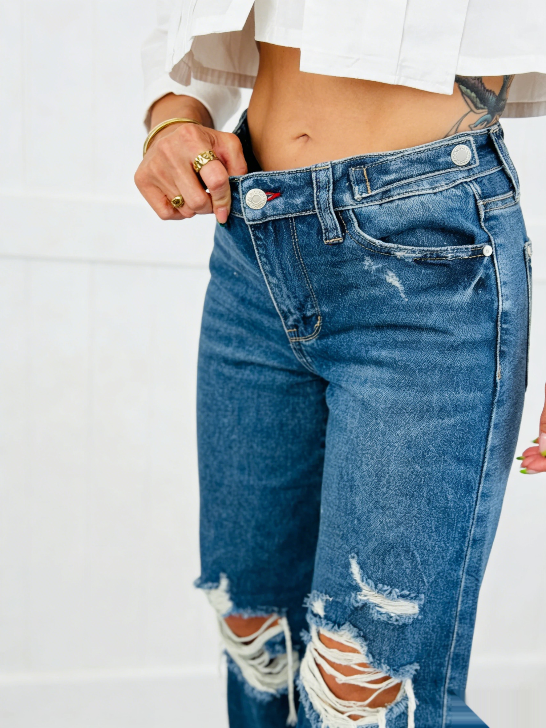 Judy Blue Downtown Darling Rigid Magic Straight Jeans  (Buy 2 Free Shipping)