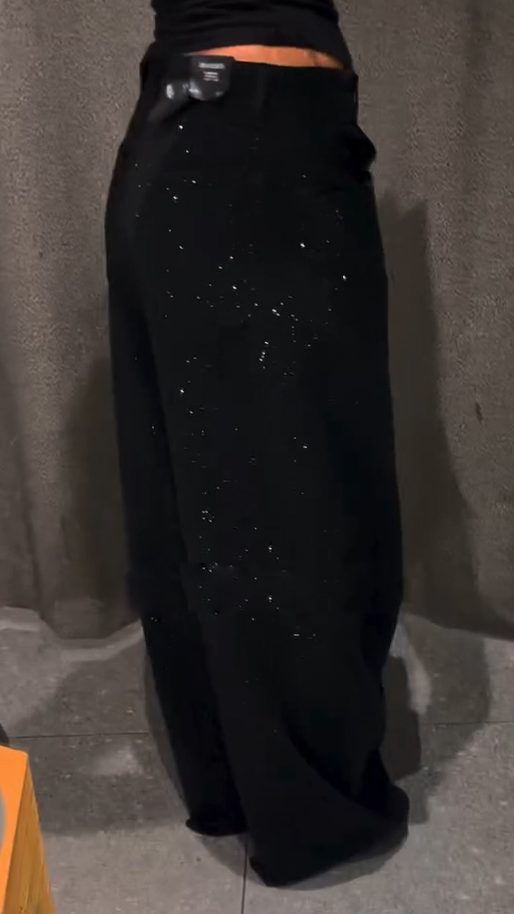 Women Hot Rhinestone Stamping Glitter Casual Jeans（Buy 2 Free Shipping)