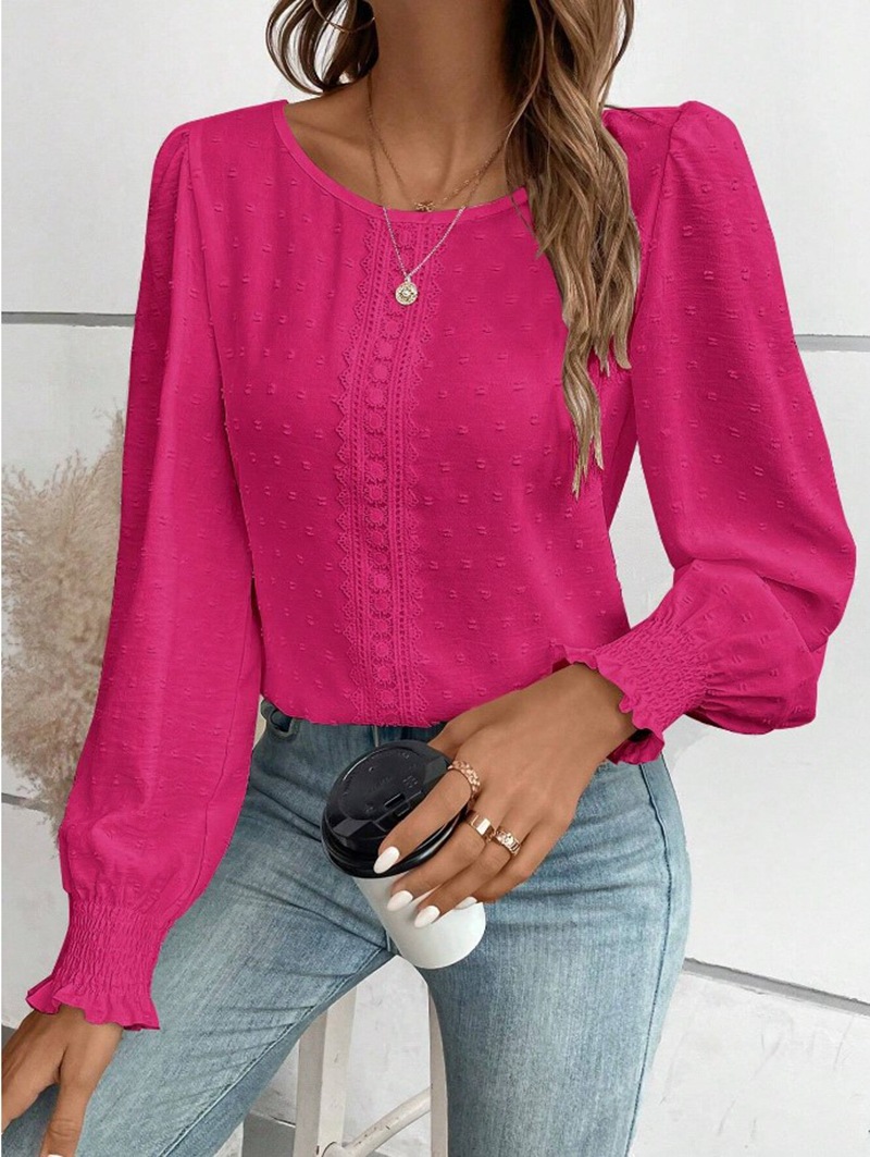 Jayla | Elegant Puff-Sleeve Textured Detail Blouse