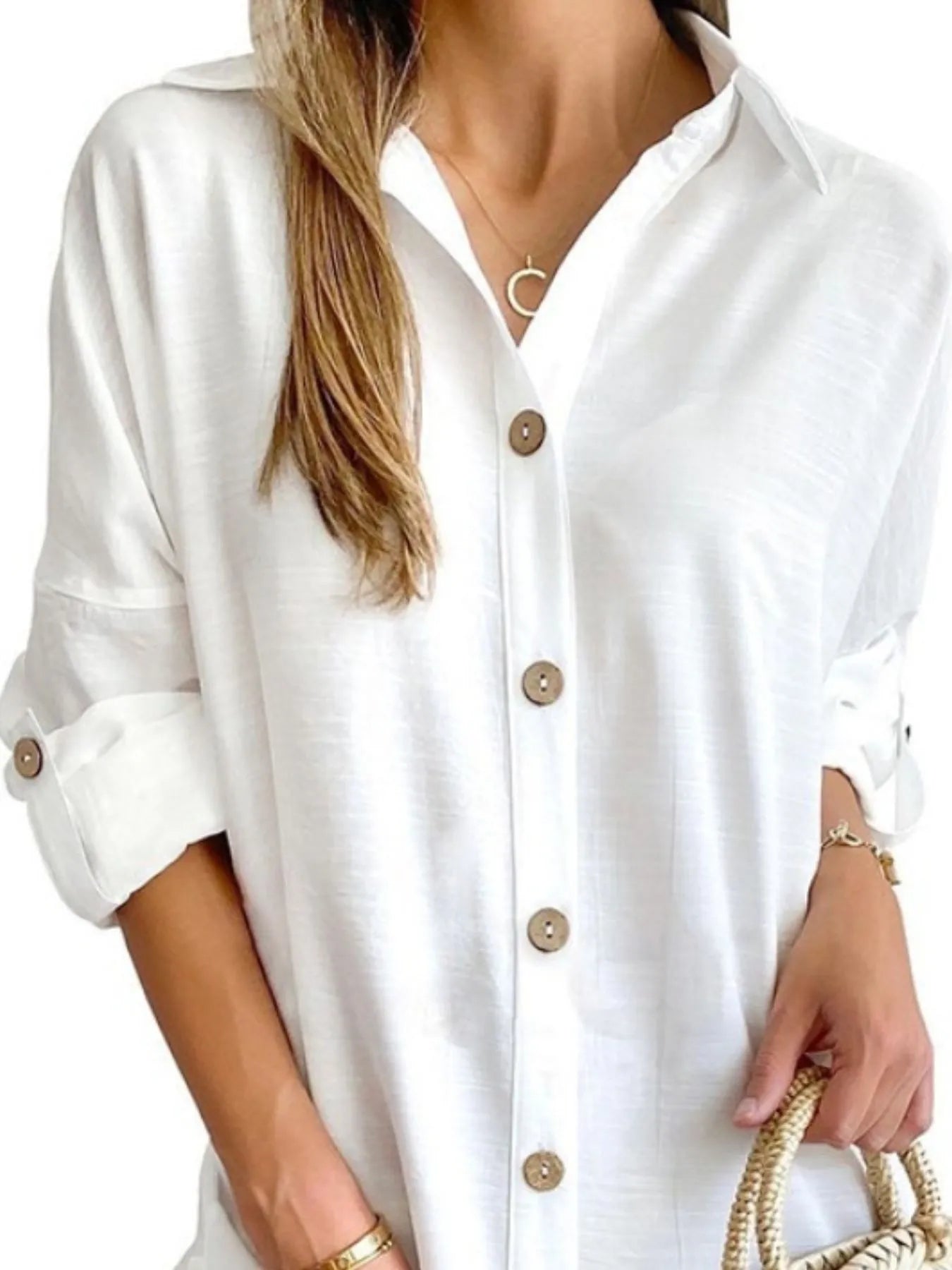 Button Down Long Sleeve Shirt Dress (Buy 2 Free Shipping)