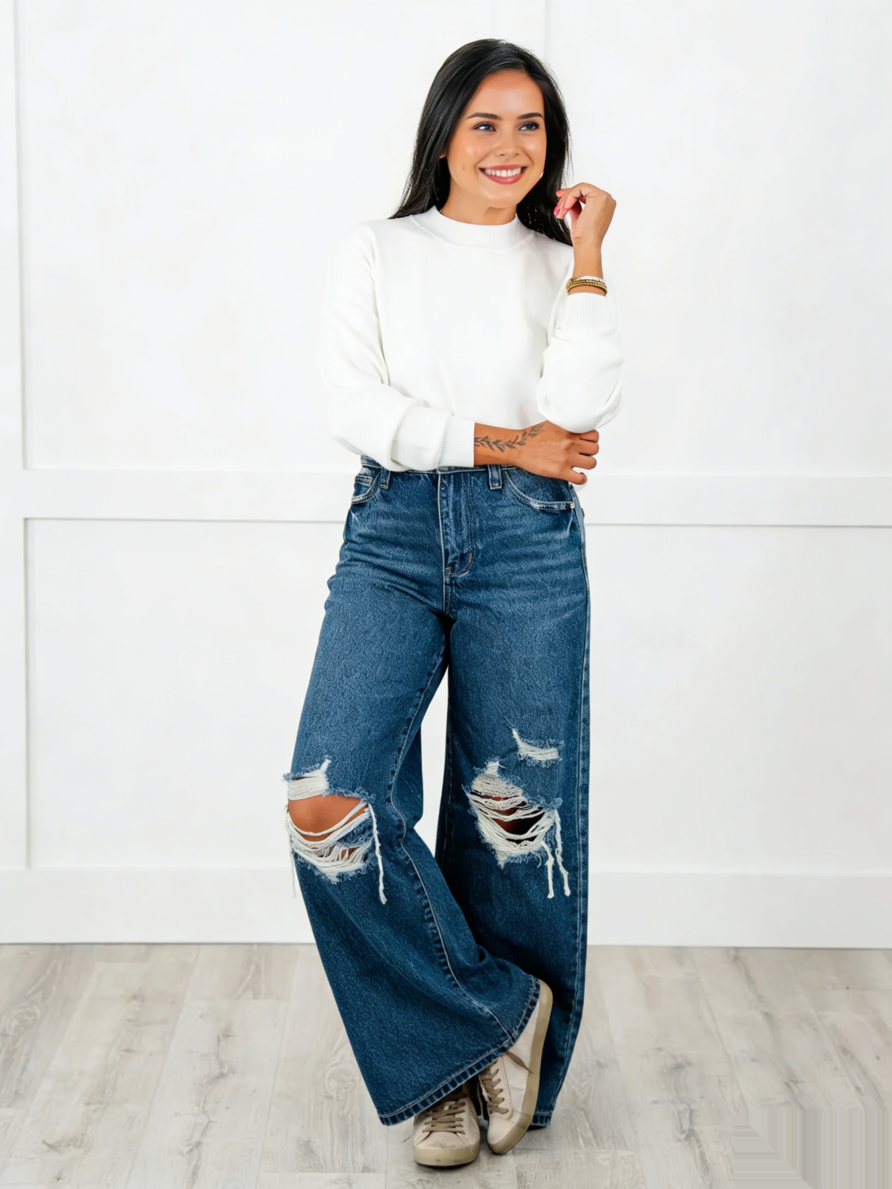 Judy Blue Downtown Darling Rigid Magic Straight Jeans  (Buy 2 Free Shipping)