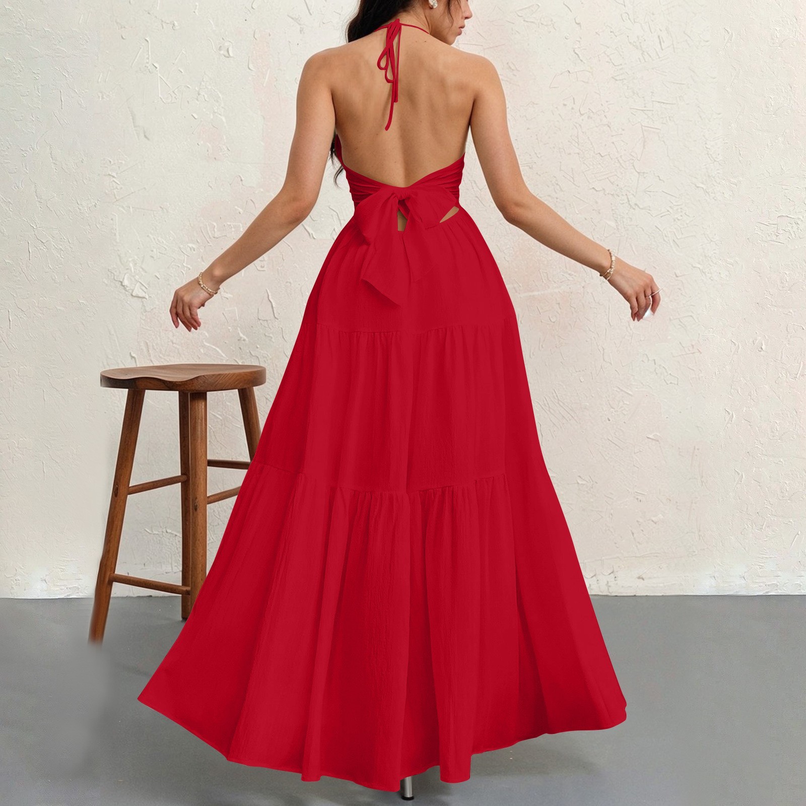 Women's Plain Dress, Summer Casual Basic Loose Fit Sleeveless Dress for Beach Holiday Vacation （Buy  2 Free Shipping）