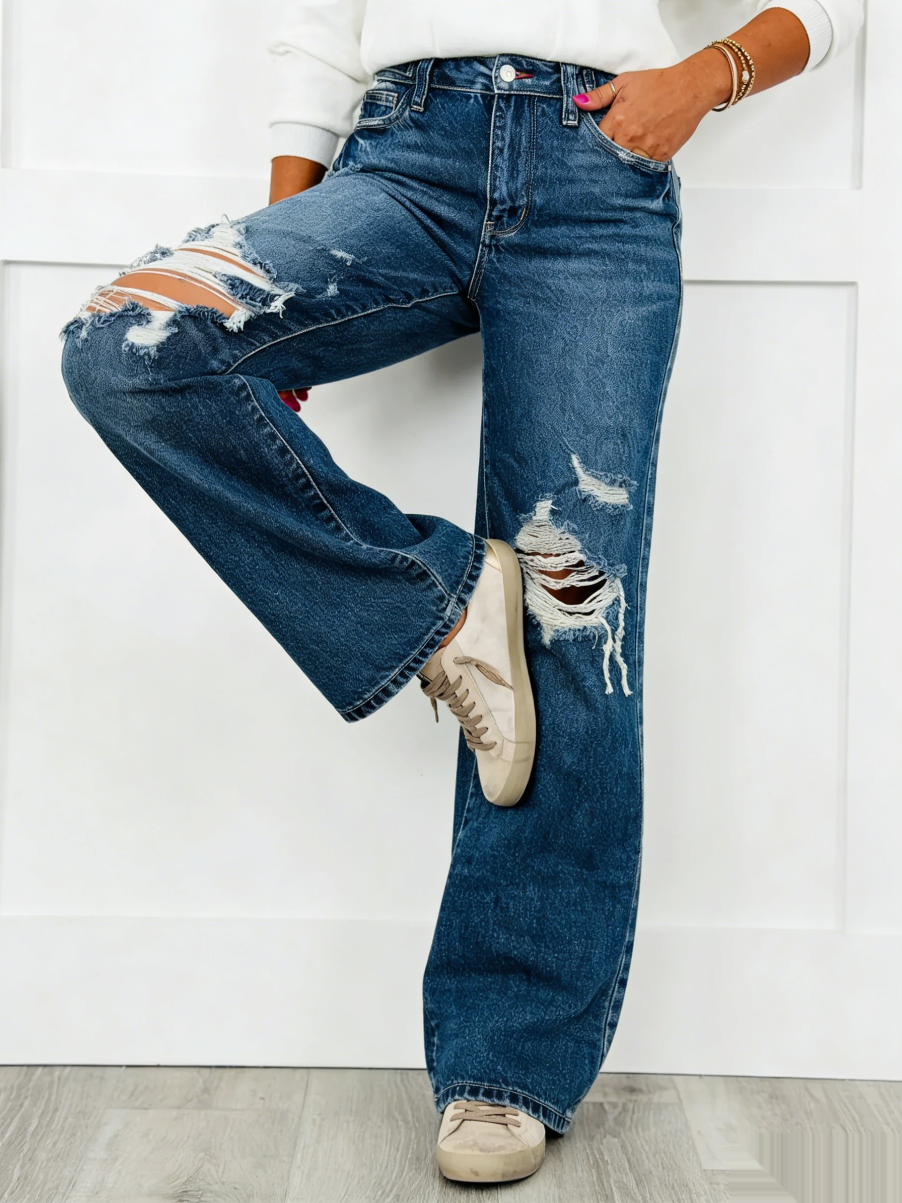 Judy Blue Downtown Darling Rigid Magic Straight Jeans  (Buy 2 Free Shipping)