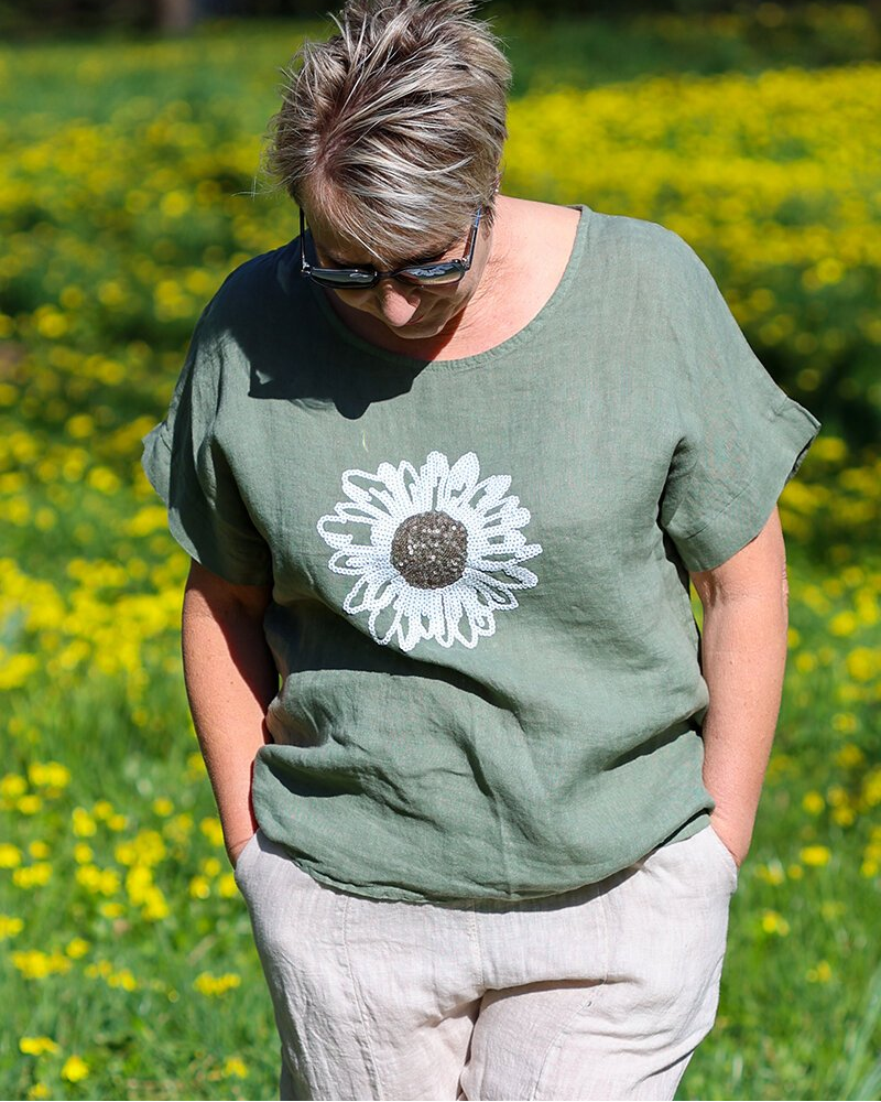 Sunflower Linen Top（Buy 3 Free Shipping)