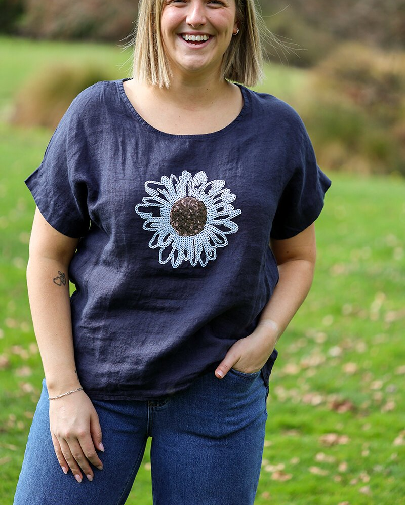 Sunflower Linen Top（Buy 3 Free Shipping)