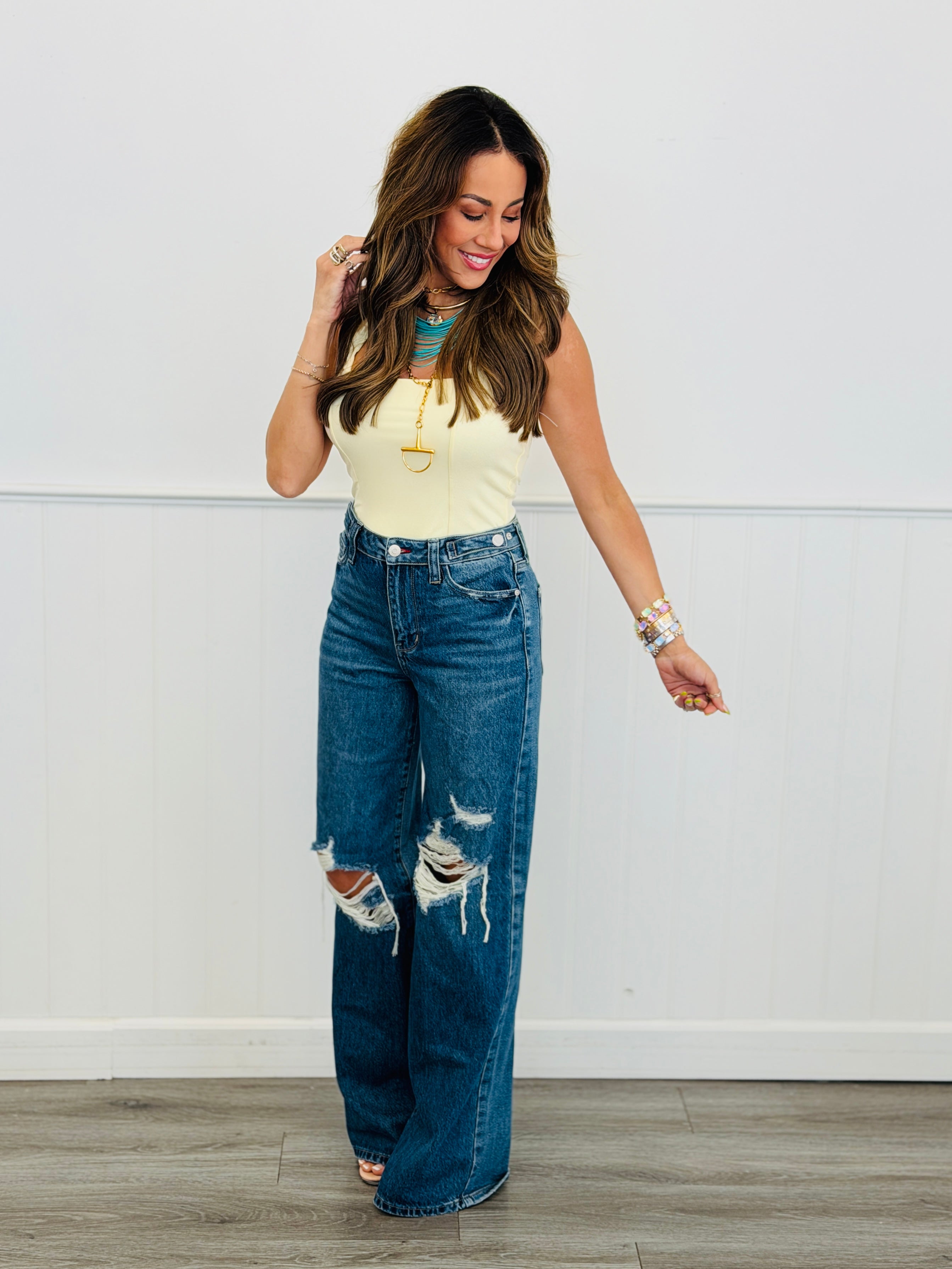 Judy Blue Downtown Darling Rigid Magic Straight Jeans (Buy 2 Free Shipping)