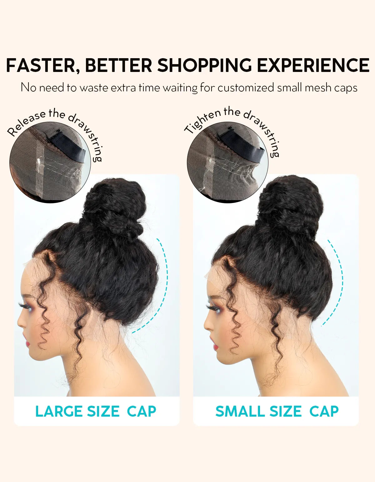 Upgrade Invisible Adjustable Strap 360 Lace Frontal Pre-bleached HD Lace Wig
