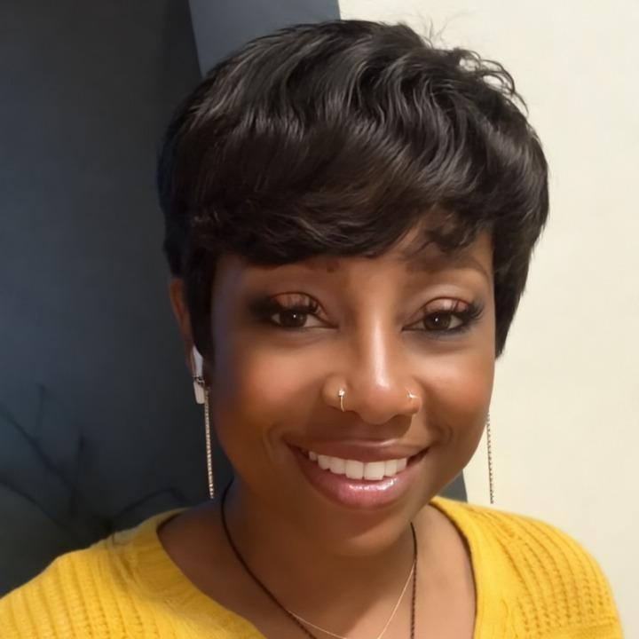 Ultra Comfort Throw On & Go Short Pixie Cut with Bangs 5 Inches Skin Friendly Cotton Cap 100% Real Human Hair Glueless Wig Glueless Wig Hair Loss Friendly Full Machine Made 22.5 Wig Cap  Brazilian Virgin Human Hair To Go Glueless Wig