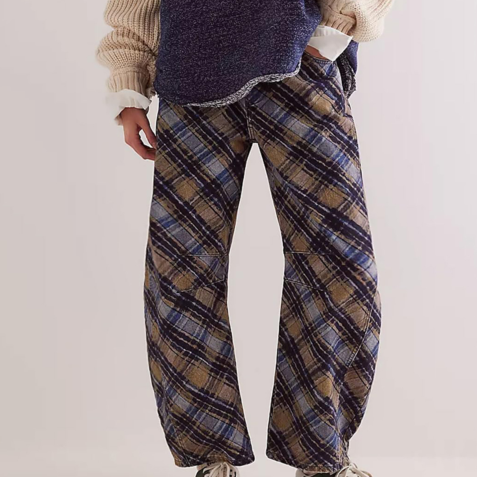 Your Luck Day Mid Rise Barrel Jeans （Buy 2 Free Shipping)