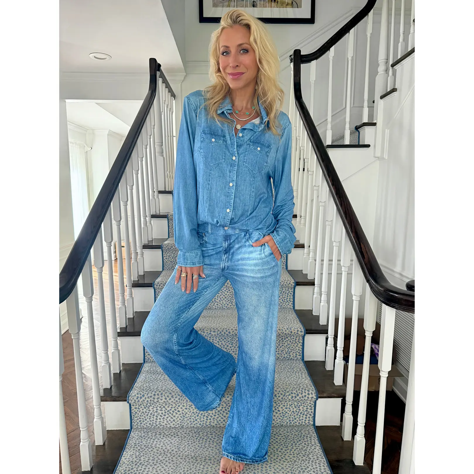 Denim Dreams Pajama Set