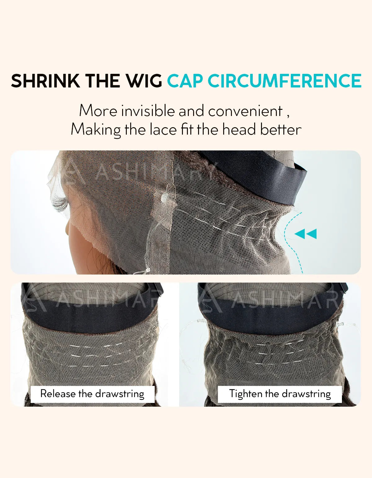 Upgrade Invisible Adjustable Strap 360 Lace Frontal Pre-bleached HD Lace Wig