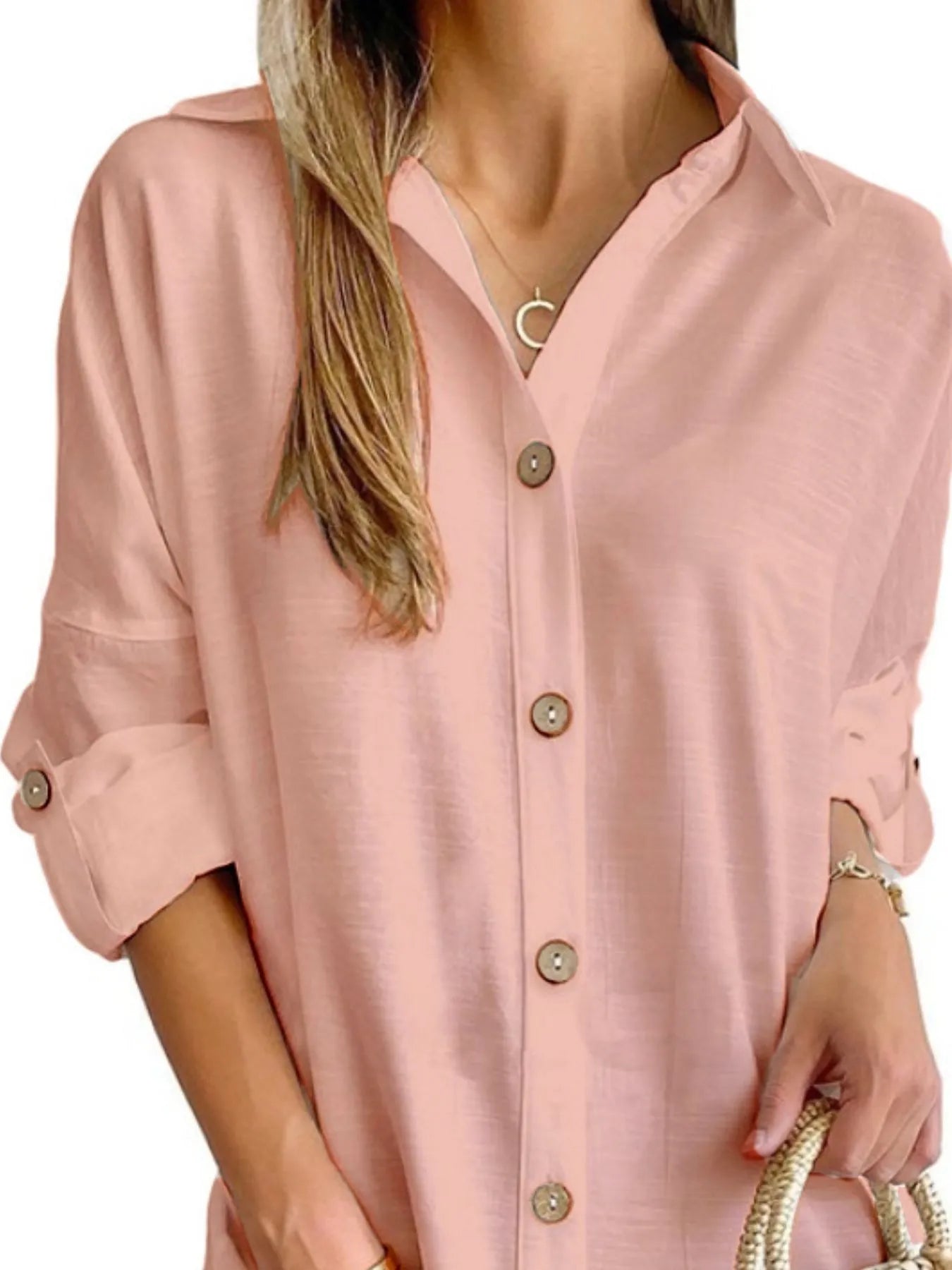 Button Down Long Sleeve Shirt Dress (Buy 2 Free Shipping)