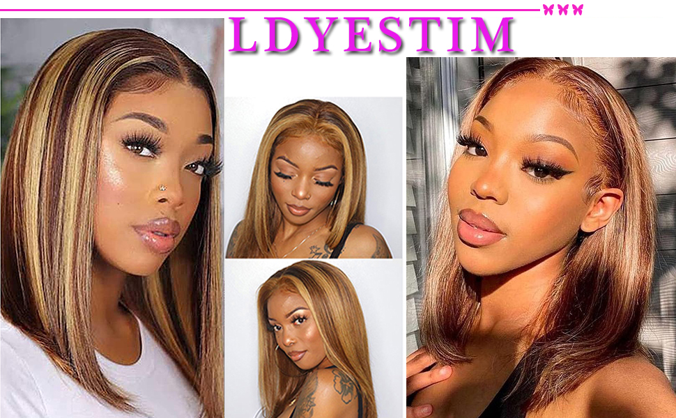 ombre brown honey blonde wigs 