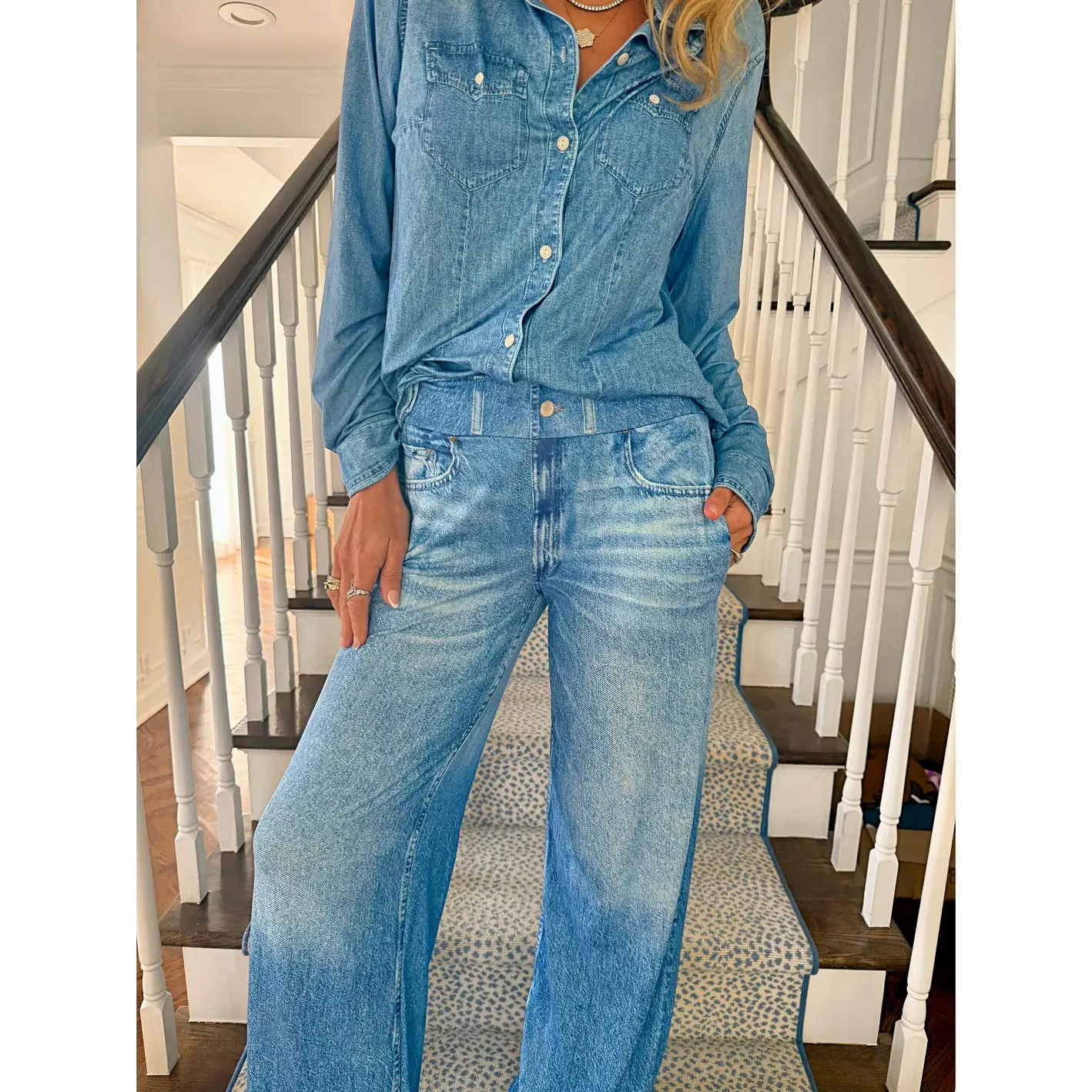 Denim Dreams Pajama Set