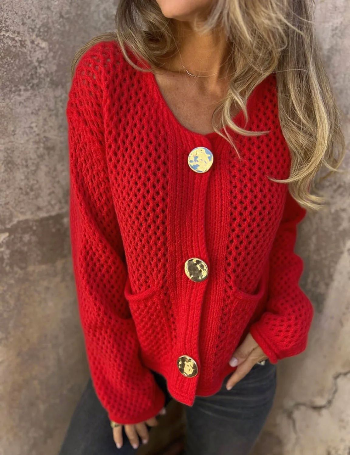 🔥Comfort Cropped Jacket with Gold Buttons（Buy 2 Free Shipping)