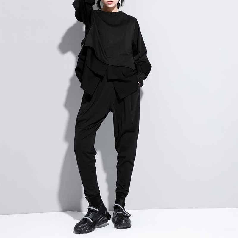 Fake Two-piece Straight Spliced Long-sleeved Shirt (Buy 2 Free Shipping)