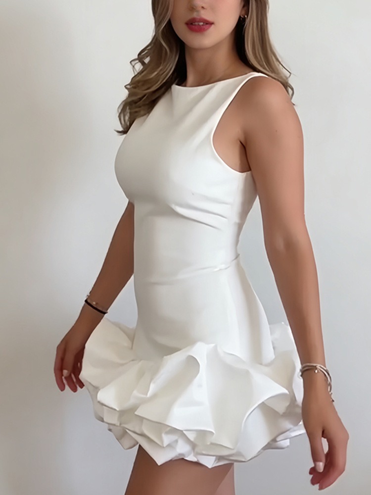 Womens Chiffon Floor-Length Brief Dress（Buy 2 Free Shipping)