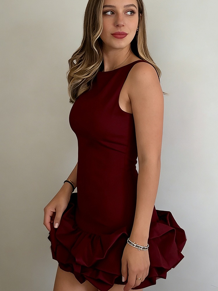 Womens Chiffon Floor-Length Brief Dress（Buy 2 Free Shipping)