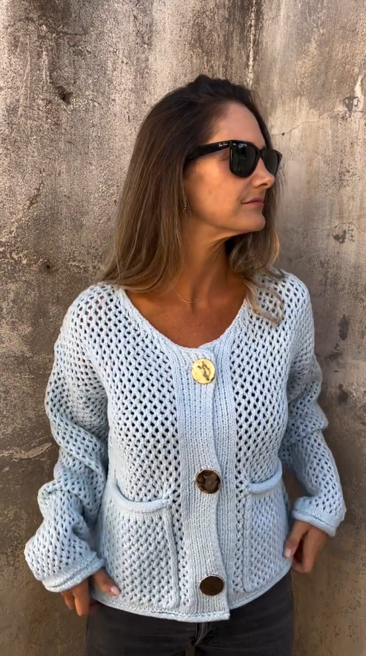 🔥Comfort Cropped Jacket with Gold Buttons（Buy 2 Free Shipping)