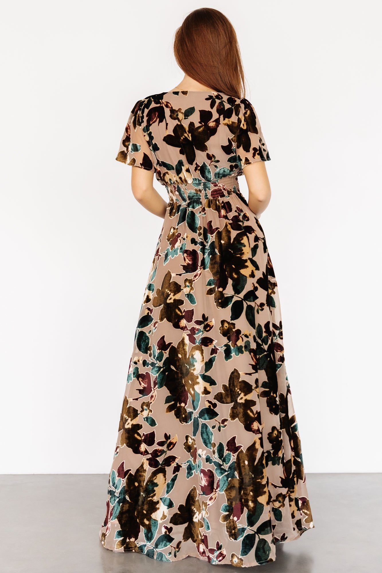 Valen Maxi Dress | Champagne Multi-Glamsiq